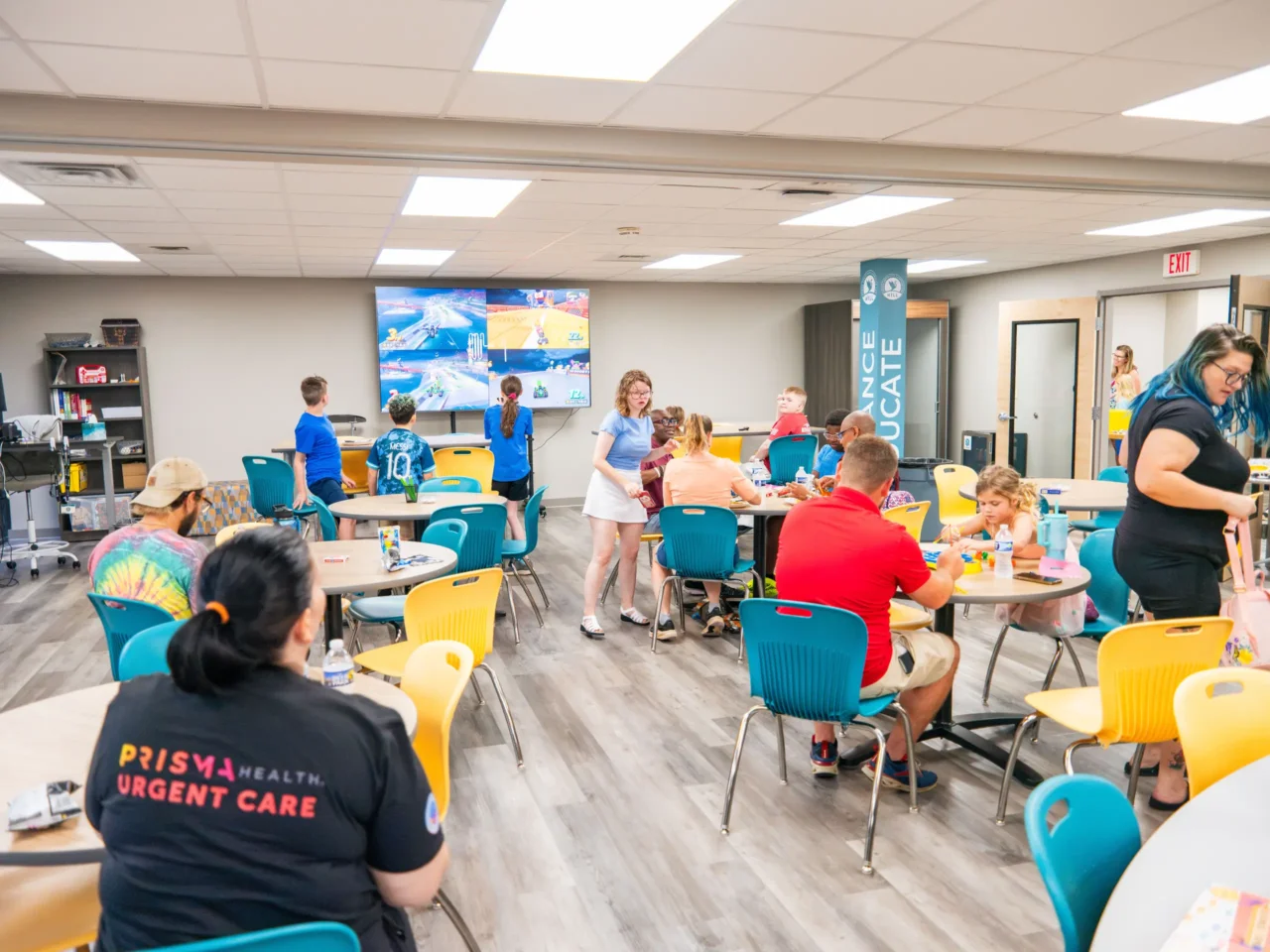 Students and teachers engage in activities at the HILL's learning lab, showcasing schools one community.